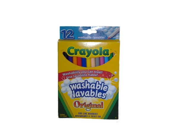 Washable Markers - Classic Colors 12/Pack